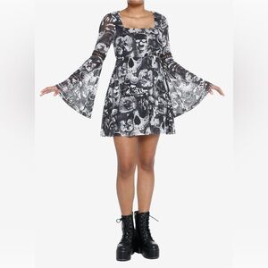Social Collision Sleepy Hollow Collage Babydoll Dress